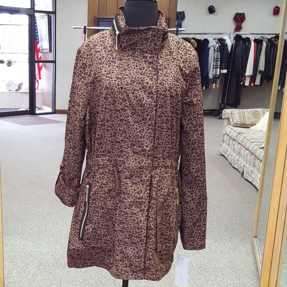 Nikki Jones Animal Print Monica Raincoat